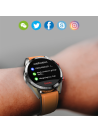 AMOLED Smart Watch for Men with Phone Function 1.39 Inch Touch Screen Heart Rate Monitor Sleep Monitor 100 Sports Modes
