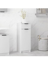 Bathroom Cabinet High Gloss White 32x34x90 cm Engineered Wood