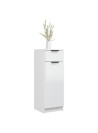 Bathroom Cabinet High Gloss White 32x34x90 cm Engineered Wood