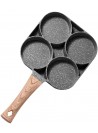 Egg Frying Pan With 4 Hole, Grill, Non Sticky, Cookware With Section For Omelet, Pancakes, Steak, Sausage And Many More.