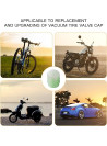 Luminous Tire Valve Caps, Universal Tire Valve Cap For Car, Motorcycle, Bike 4pcs (GREEN)