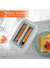 GEEPAS - Bread Toaster 2 Slices With 6 Level Variable Browning Control (GBT36515)