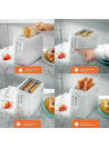 GEEPAS - Bread Toaster 2 Slices With 6 Level Variable Browning Control (GBT36515)
