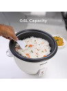 Geepas - Automatic Rice Cooker 0.6L - 3 in 1 Function 300W, Non-Stick Inner Pot (GRC4324)
