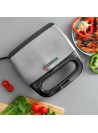 Geepas - 750W Grill Maker, Non-Stick Plates Stainless Steel Press, Sandwich Toaster, 2 Slice Capacity