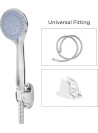 Geepas Hand Shower - Portable In Contemporary Design, 5 Functions For Soothing Shower Experience