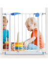 Baby Safety Gate - Open'n Stop Barrier, Security for Doorways, Stair, Hallway, Freestanding, Two- Way Opening