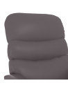 Massage Chair Grey Faux Leather