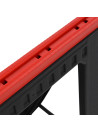 Foldable Work Trestles 2 pcs Black and Red Polypropylene 350 kg