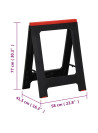 Foldable Work Trestles 2 pcs Black and Red Polypropylene 350 kg