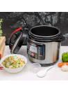 Electric Digital Pressure Cooker, 1000W, OMMC2436 - Digital Timer Control,12 Pre-Set Cooking Menu,7 Safety Guard Multi Cooker,6L