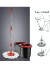 Royalford - Easy Spin Mop And Bucket Set 360º Spinning Mop, Easy Press Stainless Steel Handle And Easy Dryer Basket (RF8559)