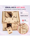 Space Box - Birch Wood Puzzle Box for Teens, 3D Puzzle for Adults, Advanced Brain Teaser Puzzle, Unique Gift & Decoration