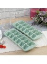 Ice Cube Trays - Dishwasher Safe, Ice Cube Speeder, Easy Release, 12 Slot, 2pack (Green)