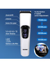 Bomidi L1 Electric Hair Clipper LCD Display Rechargeable Razor Trimmer Adjustable Speed Shaver Type-C Charging - White