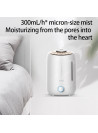 Deerma F500 Ultrasonic Humidifier 5L Manual Air Purifier Rotatable Mist Nozzle Quiet Operation With Activated Carbon Filter - Wh
