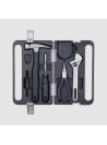 Hoto 5 Pieces Tool Set With Multipurpose Manual Screwdriver Magnetic Claw Hammer Self Lock Measure Tape Needlenose Plier Adjusta