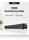 Jiekemi S301 Bluetooth Soundbar Movie/Music Mode With RGB Ambient Lights Multifunctional Sound Quality Deep Bass Slim Body Wirel