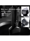SHOWSEE Duplex Shaver F602 Wet & Dry Electric Shaver, IPX7 Waterproof, 3 Blade Head,Dual Rotary Shaving System, Built In Trimmer