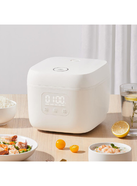 Zhiwuzhu Smart Small Rice Cooker ZCDQ055 Powerful and Compact with 1.6L Capacity, 400W Firepower, Non-Stick Coating, and APP Sma