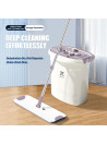 ZOLELE FM01 Mop Dirt Separation And Washing Integrated Wet and Dry Mop Easy To Use Cleaning Tool With 3 Gears Adjustment and Sew