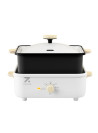 ZOLELE Split Cooking Pot 3L MP301 3 in 1 Multi-function Electric Cooking Pot With Non Stick 800W Electric Cooking Machine & Knob