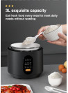 ZOLELE EP301 Multifunctional Electric Pressure Cooker 3L Timer Rice Cooker Digital Display With 10 Preset Cooking, Keep Warm & A