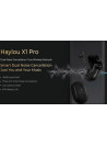Haylou X1 Pro Dual Noise Cancellation True Wireless Earbuds Smart Dual Noise Cancellation -35dB Hybrid ANC 40H Battery Life AAC