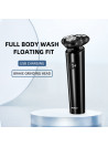 Bomidi M7 Electric Shaver Triple Floating Blades Wet & Dry Low Noise Shaver IPX7 Waterproof Facial Beard Trimmer - Black