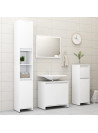 Bathroom Cabinet White 60x33x61 cm Engineered Wood