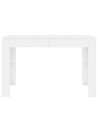 Dining Table White 120x60x76 cm Engineered Wood