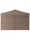 Folding Party Tent with Sidewalls Taupe 3x3 m