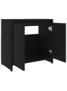 Bathroom Cabinet Black 60x33x61 cm Engineered Wood