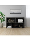 Book Cabinet/Sideboard Black 50x25x80 cm Engineered Wood
