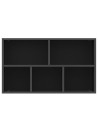 Book Cabinet/Sideboard Black 50x25x80 cm Engineered Wood