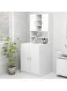 Washing Machine Cabinet White 70.5x25.5x90 cm