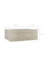 Floating Nightstands 2 pcs Sonoma Oak 40x30x15 cm Engineered Wood