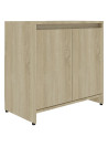 Bathroom Cabinet Sonoma Oak 60x33x61 cm Engineered Wood