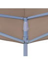 Party Tent Roof 2x2 m Taupe 270 g/m²