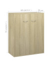 Sideboard Sonoma Oak 60x30x75 cm Engineered Wood