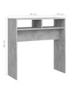 Console Table Concrete Grey 78x30x80 cm Engineered Wood