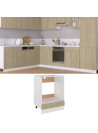 Oven Cabinet Sonoma Oak 60x46x81.5 cm Engineered Wood