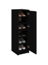Shoe Cabinet Black 30x35x100 cm Engineered Wood