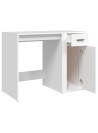 Desk White 100x49x75 cm Engineered Wood