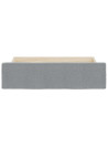 Bed Drawers 2 pcs Light Grey Engineered Wood and Fabric