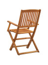 Folding Outdoor Chairs 4 pcs Solid Acacia Wood