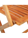 7 Piece Folding Outdoor Dining Set Solid Acacia Wood