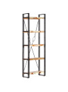 5-Tier Bookcase 60x30x180 cm Solid Reclaimed Wood