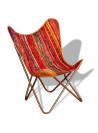 Butterfly Chairs 4 pcs Multicolour Chindi Fabric