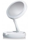 Makeup Mirror Double-sided Rotation Folding My Fold Away LED USB Lighted Vanity Mirror Touch Screen Portable Tabletop Lamp